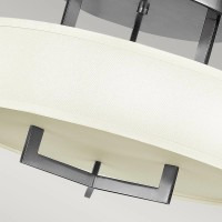 Półplafon Hampton - 3 źródła światła - Antyczny nikiel