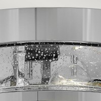 Plafon Harper - 3 źródła światła - Polerowany chrom - Przezroczysty klosz