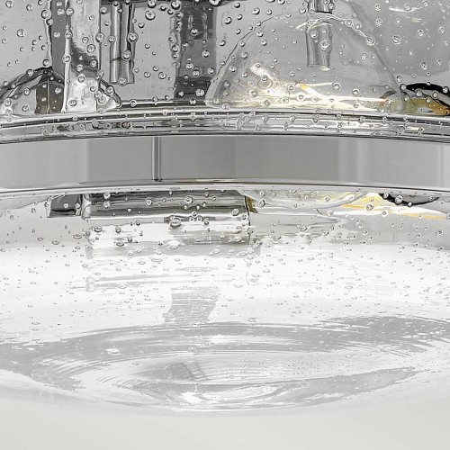 Plafon Harper - 3 źródła światła - Polerowany chrom - Przezroczysty klosz