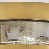 Plafon Harper - 3 źródła światła - Klasyczny mosiądz - Przezroczysty klosz