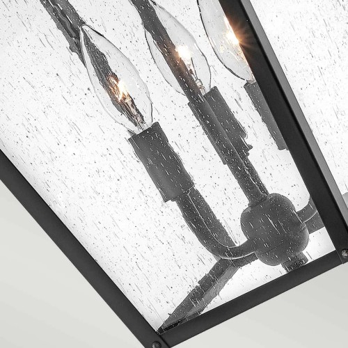 Duża latarnia wisząca Huntersfield - 3 źródła światła - Czarny