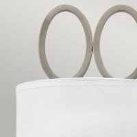 Kinkiet Jules - 2 źródła światła - Szczotkowany nikiel