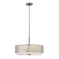 Lampa wisząca Jules - 3 źródła światła - Szczotkowany nikiel