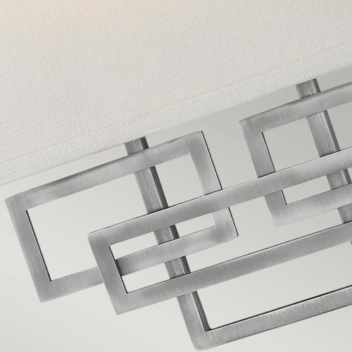 Kinkiet Lanza - 2 źródła światła - Antyczny nikiel