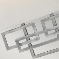 Kinkiet Lanza - 2 źródła światła - Antyczny nikiel