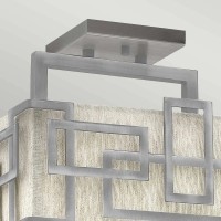 Półplafon Lanza - 3 źródła światła - Antyczny nikiel