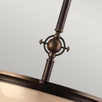 Lampa wisząca Mayflower - 3 źródła światła - Postarzany brąz