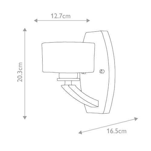 Kinkiet Meridian - 1 źródło światła - Polerowany chrom