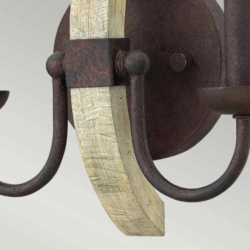 Kinkiet Middlefield - 2 źródła światła - Rdzawe żelazo