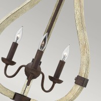 Żyrandol Middlefield - 3 źródła światła - Rdzawe żelazo