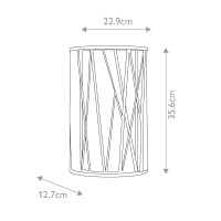 Kinkiet Nest - 1 źródło światła - Srebrny