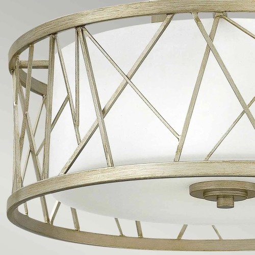 Półplafon Nest - 3 źródła światła - Srebrny