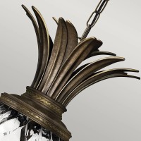 Lampa wisząca Plantation - 4 źródła światła - Perłowy brąz