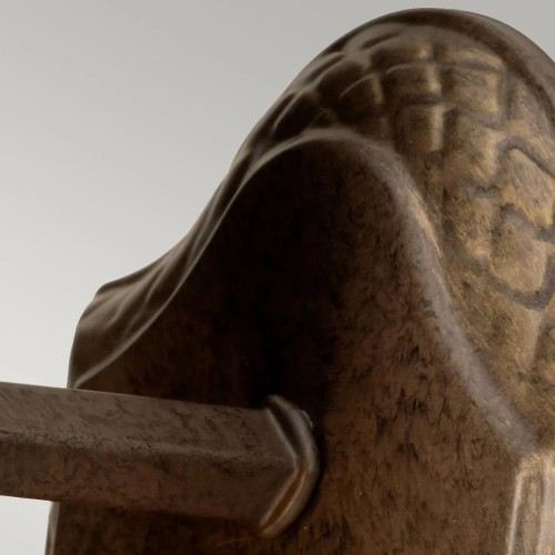 Kinkiet łazienkowy Plantation - 1 źródło światła - Perłowy brąz