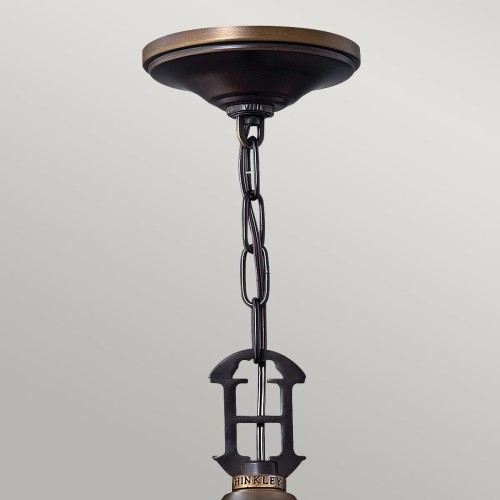 Lampa wisząca Plymouth - 4 źródła światła - Postarzany brąz