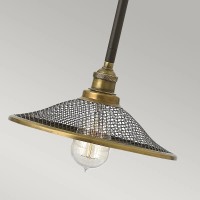 Lampa wisząca Rigby - 1 źródło światła - Brązowy, mosiądz
