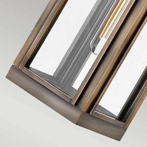 Mała latarnia naścienna Sag Harbor - 1 źródło światła - Oksydowany brąz