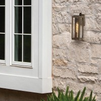 Mała latarnia naścienna Sag Harbor - 1 źródło światła - Oksydowany brąz