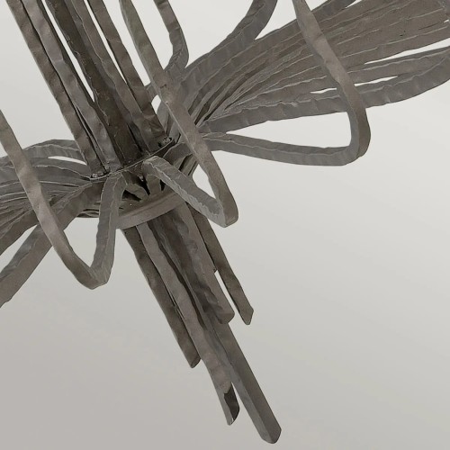 Żyrandol Spyre - 6 źródeł światła - Matowy brąz