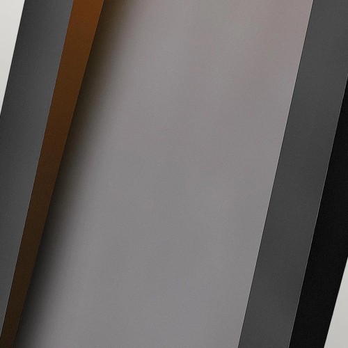 Duża latarnia naścienna LED Taper - Teksturowana czerń