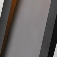 Duża latarnia naścienna LED Taper - Teksturowana czerń