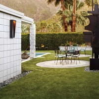 Duża latarnia naścienna LED Taper - Teksturowana czerń