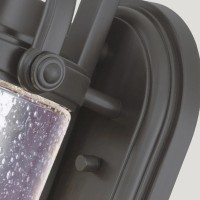 Średnia latarnia naścienna Willoughby - 2 źródła światła - Olejowany brąz