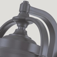 Mała latarnia naścienna Willoughby - 1 źródło światła - Olejowany brąz