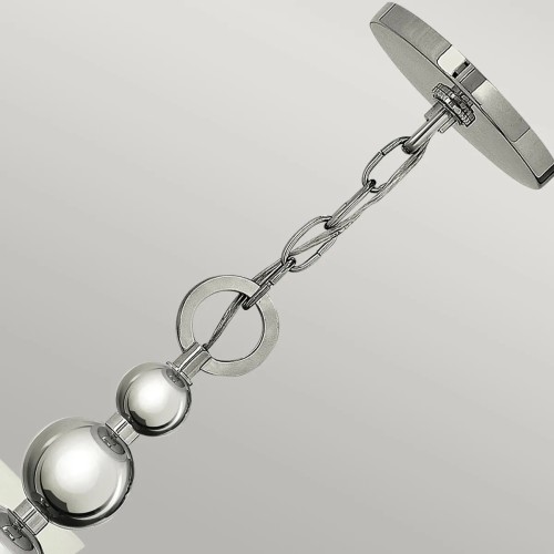 Żyrandol Zelda - 5 źródeł światła - Polerowany nikiel