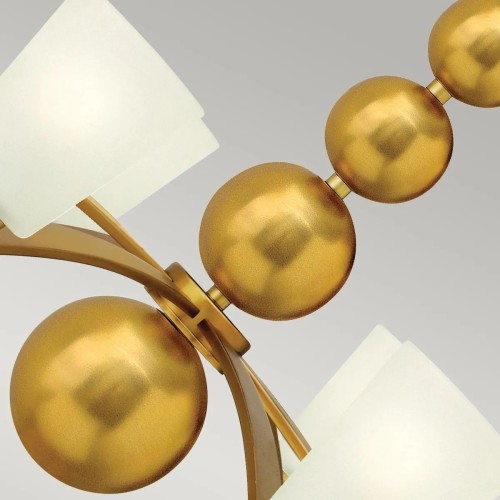 Żyrandol Zelda - 8 źródeł światła - Vintage mosiądz