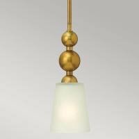 Mała lampa wisząca Zelda - 1 źródło światła - Vintage mosiądz