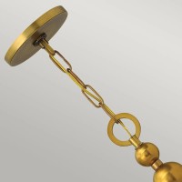 Lampa wisząca Zelda - 3 źródła światła - Vintage mosiądz