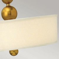 Lampa wisząca Zelda - 3 źródła światła - Vintage mosiądz