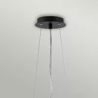 Lampa wisząca Zuma - 6 źródeł światła - Satynowy czarny, złoty
