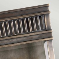 Mała latarnia naścienna Holborn - 1 źródło światła - Ciemnobrązowy