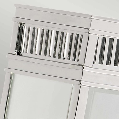 Mała latarnia naścienna Holborn - 1 źródło światła - Polerowany chrom