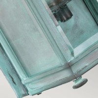 Mała latarnia naścienna Holborn - 1 źródło światła - Grynszpan