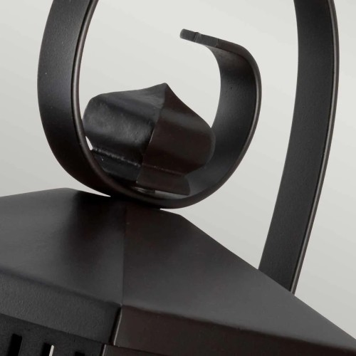 Latarnia naścienna Hythe - 1 źródło światła - Postarzany brąz