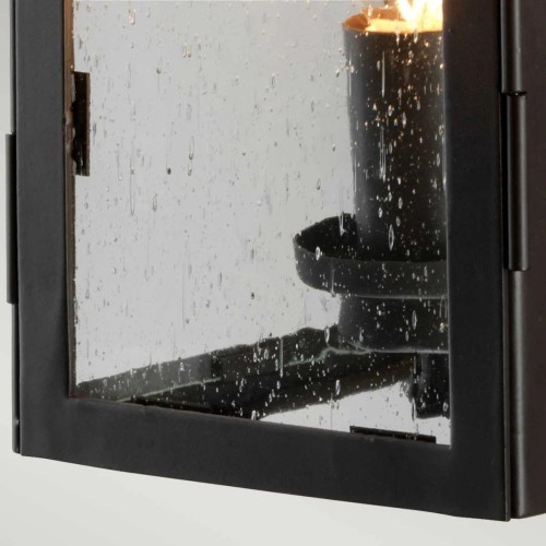 Latarnia naścienna Hythe - 1 źródło światła - Postarzany brąz