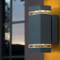 Latarnia naścienna LED Jannik 2 - Grafitowy