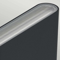 Mała latarnia naścienna LED Jens - Czarny