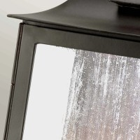 Latarnia naścienna Kendal - 2 źródła światła - Postarzany brąz