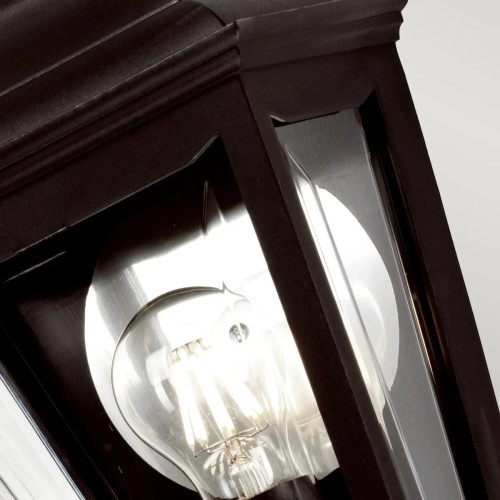 Plafon ogrodowy Kerry - 1 źródło światła - Czarny