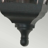 Plafon ogrodowy Kerry - 1 źródło światła - Czarny