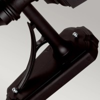 Latarnia naścienna Kerry - 1 źródło światła - Czarny