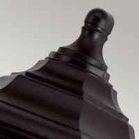 Plafon ogrodowy Kinsale - 1 źródło światła - Czarny