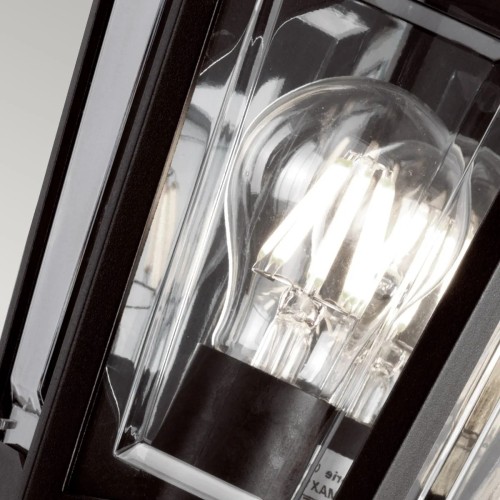 Plafon ogrodowy Kinsale - 1 źródło światła - Czarny