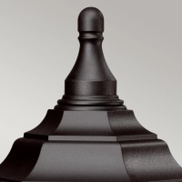 Latarnia cokołowa Kinsale - 1 źródło światła - Czarny