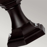 Latarnia cokołowa Kinsale - 1 źródło światła - Czarny