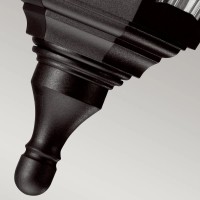 Latarnia cokołowa Kinsale - 1 źródło światła - Czarny